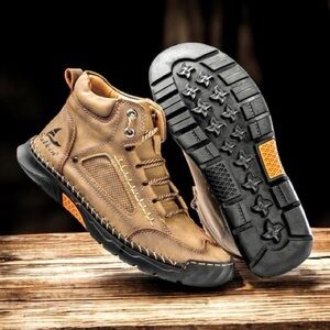 Salkin Men’s Women’s Kids Tan Vegan Leather 2.0 Trail Lace-Up Boots Unisex New!